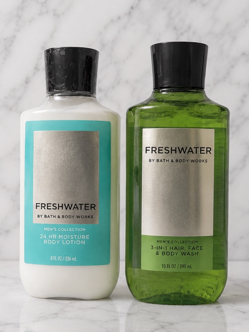 New BBW Freshwater Mens Collection Moisturizing Body Care Set Bath & Body Works